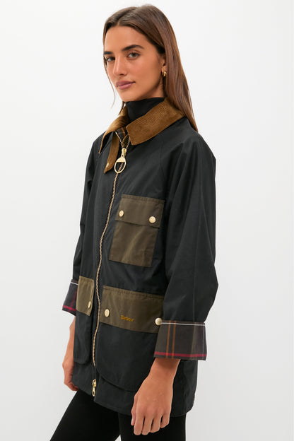 Black Luella Wax Jacket