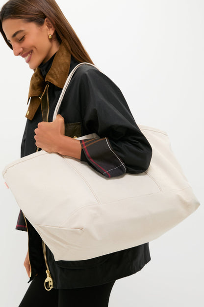 Natural Large Canvas Tote