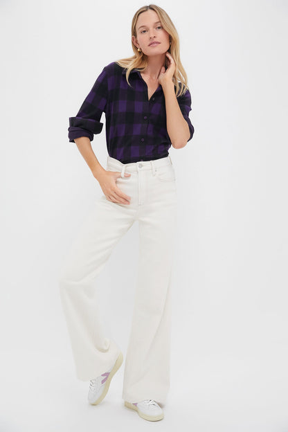 Aubergine Check Chandler Flannel