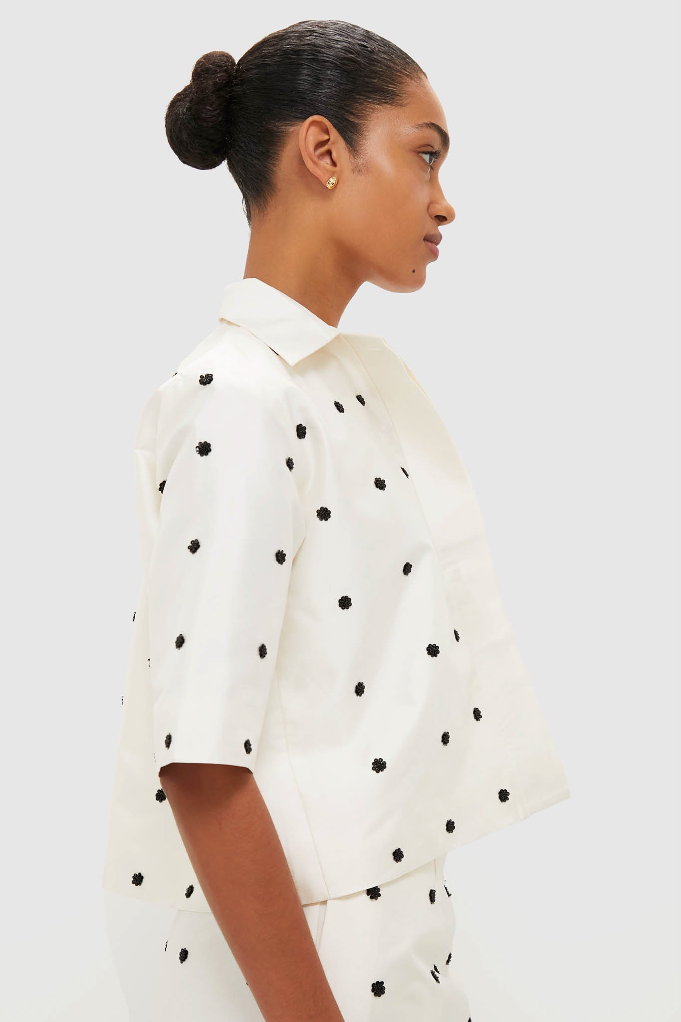 Ivory Polka Dot Daphne Shirt