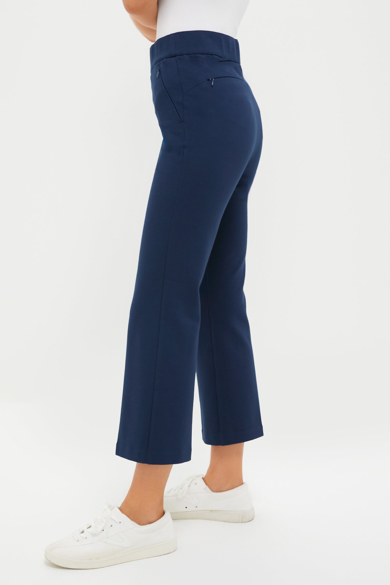 Navy 25 Inch Cropped Compression September Pant