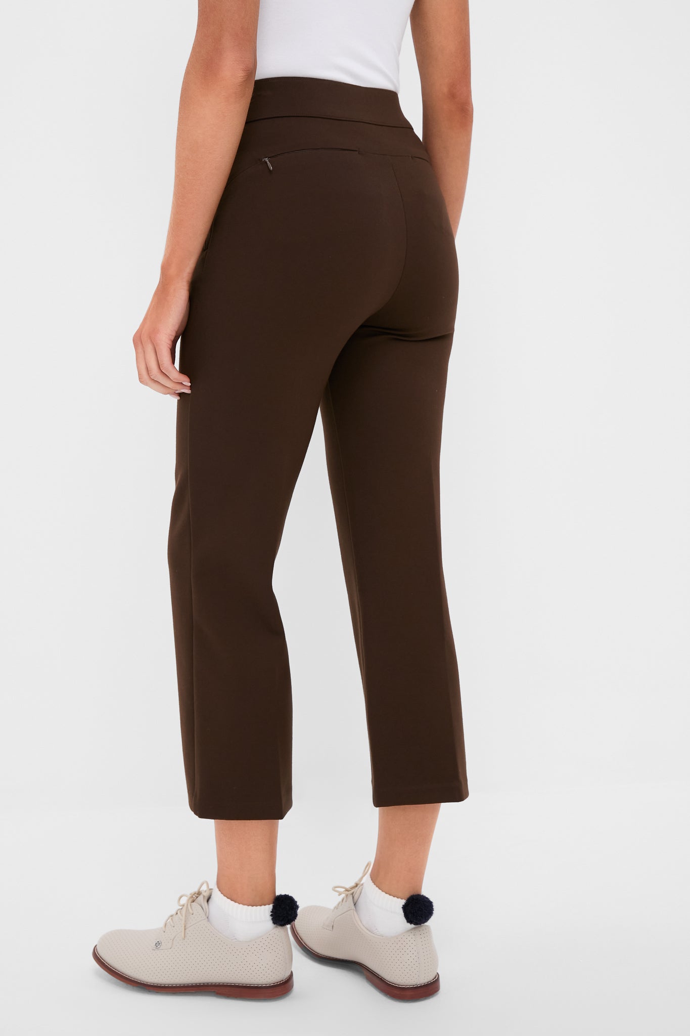 Chocolate Brown 25 Inch Cropped Compression September Pant