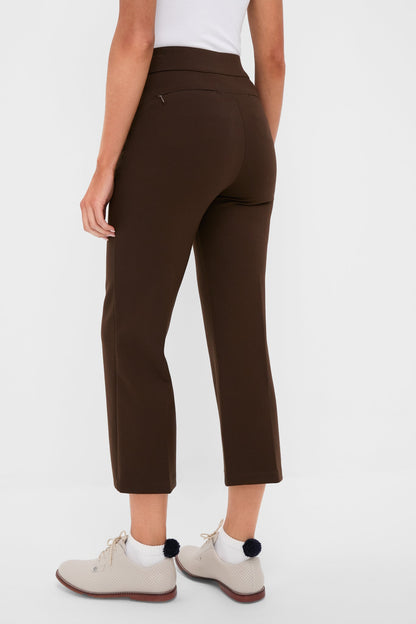 Chocolate Brown 25 Inch Cropped Compression September Pant