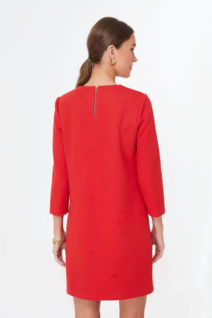Red Francoise Mod Mini Dress
