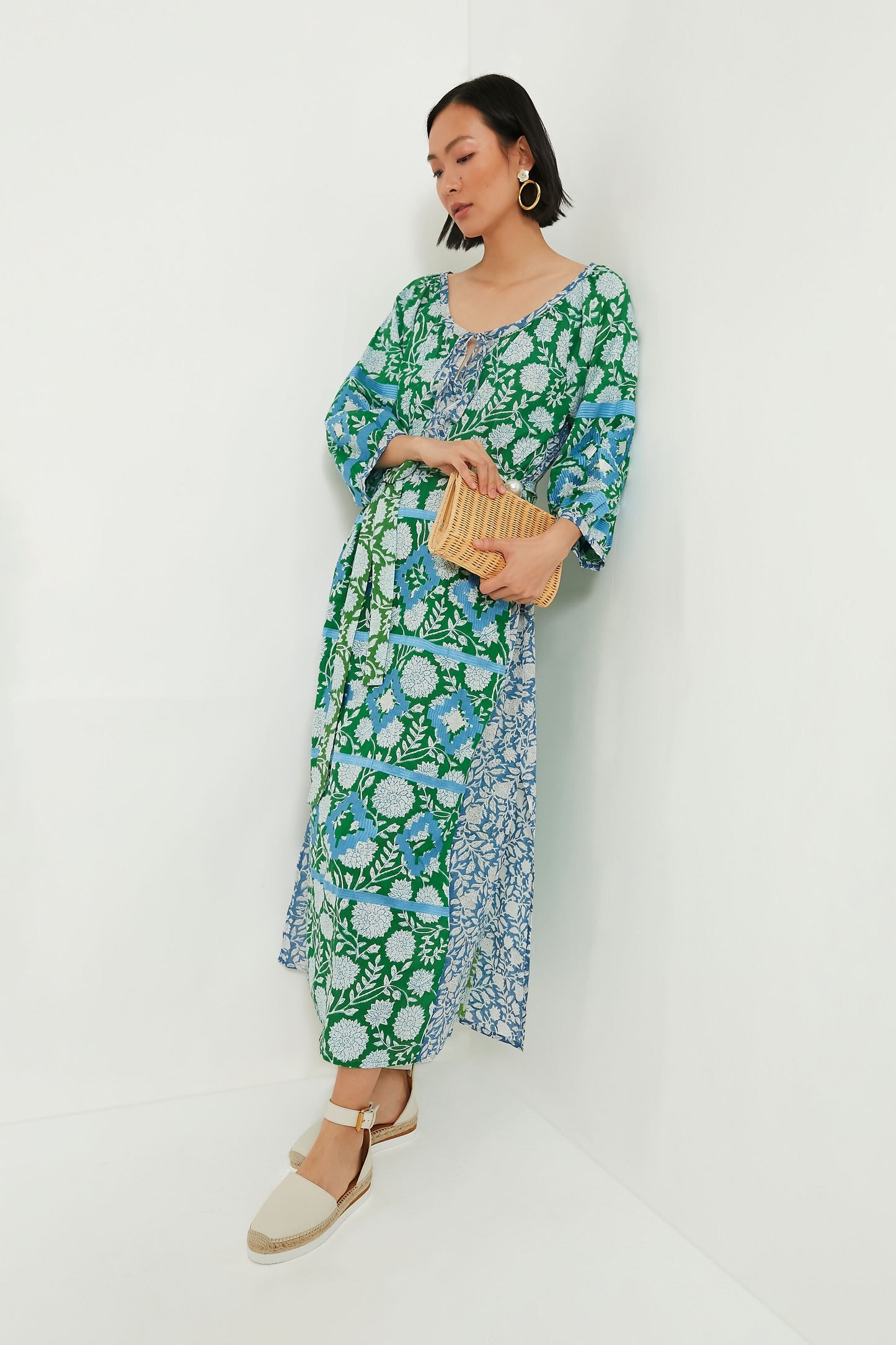 Sky Blue Mannar Kaftan