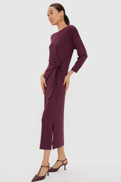 Winetasting Side Tie Elspeth Maxi Dress