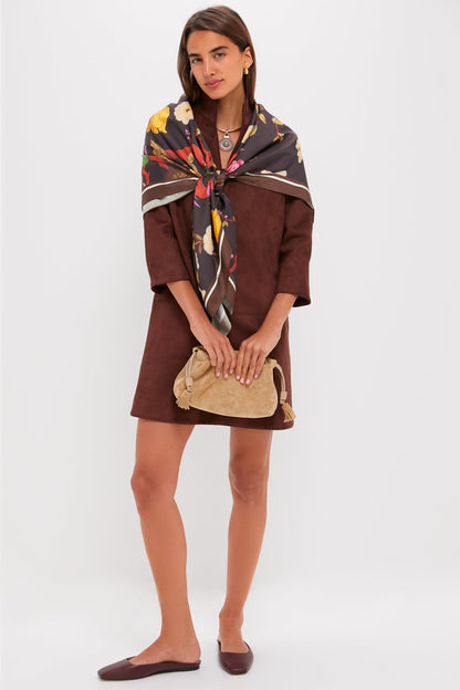 Ganache Vegan Suede Clifton Dress