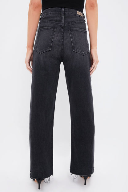 Vintage Charcoal Beaded Tux Stripe Nomad Jean