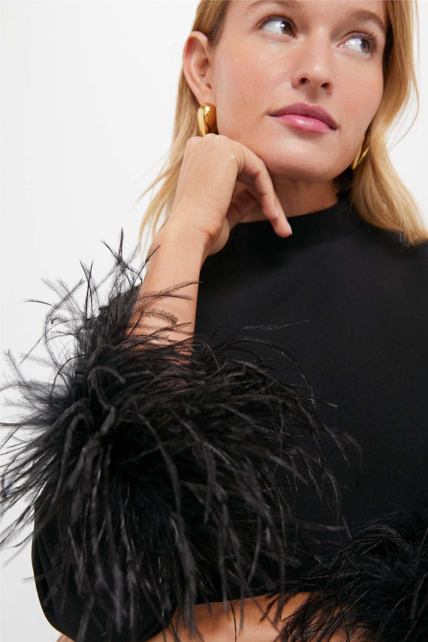 Black Feather Mod Ellie Dress