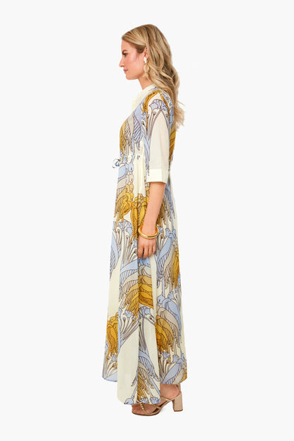 Sand Deco Crane Geo Printed Dress