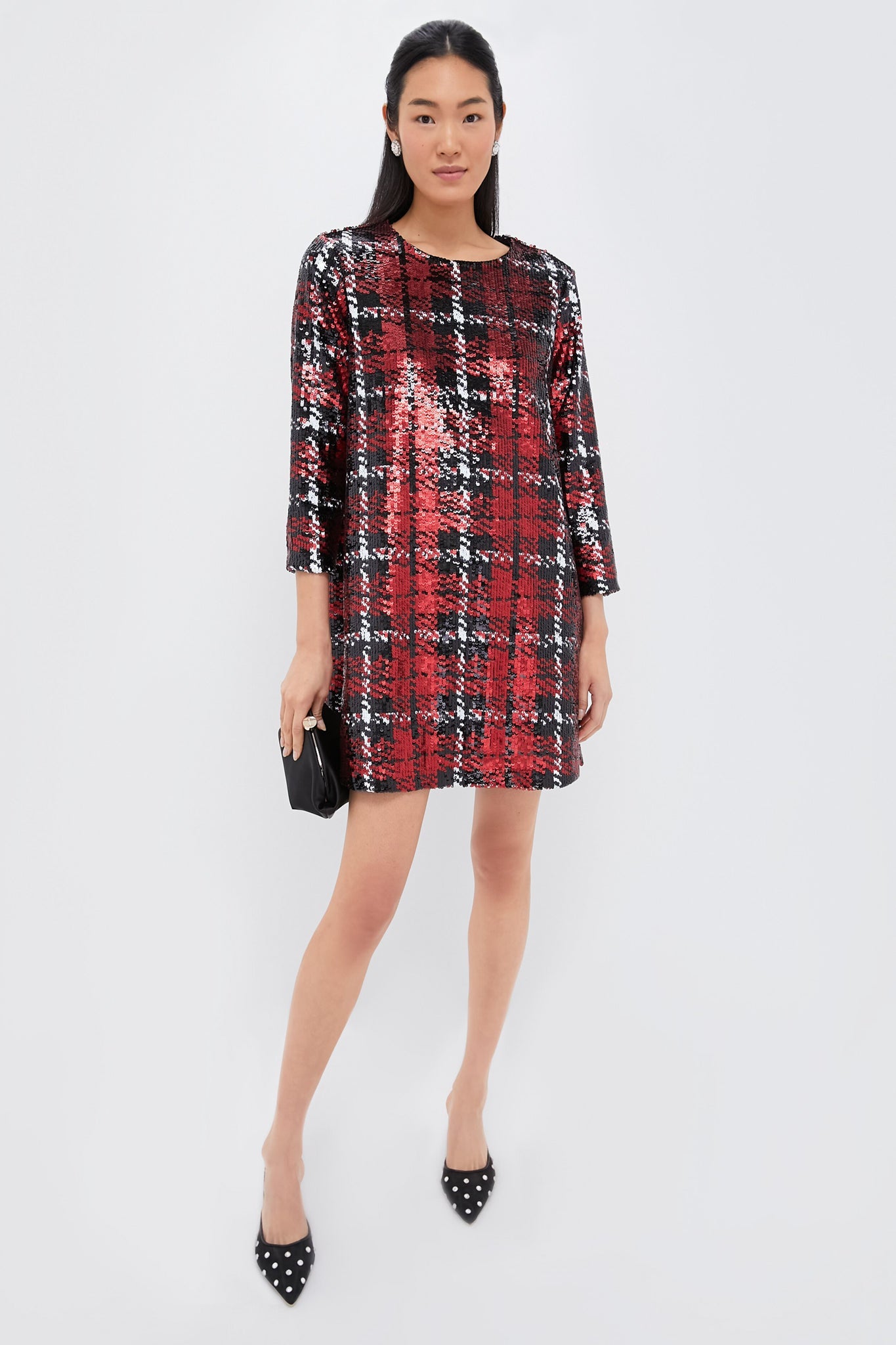 Red Sequin Pierre Dress