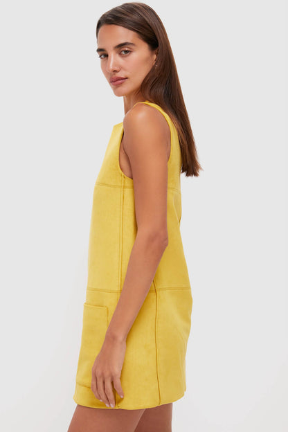 Citrine Suede Dakota Mini Dress