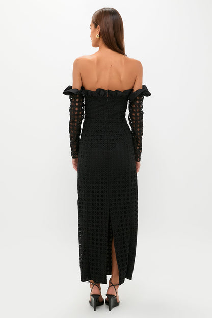 Cane Lace Off the Shoulder Monique Dress