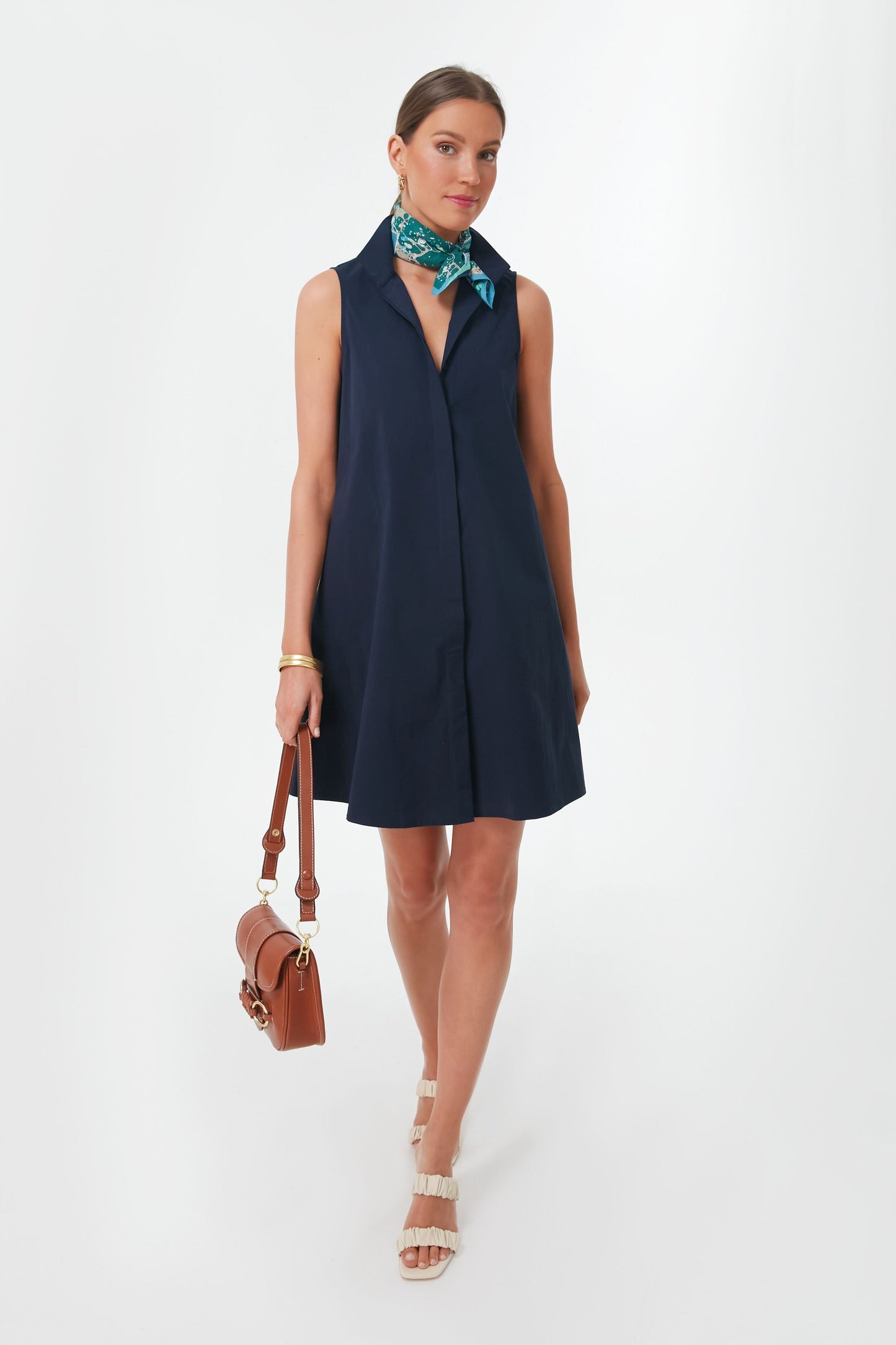 Navy Sleeveless Charlie Dress