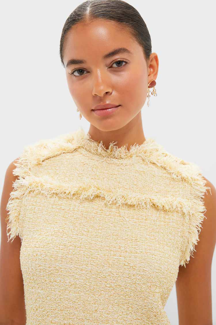 Lumin Kassi Knit Tweed Sleeveless Top