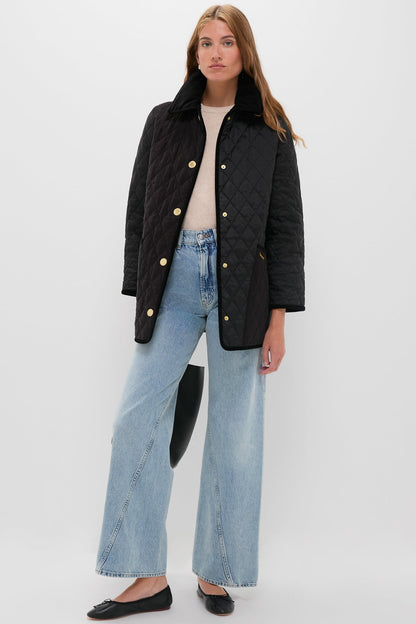 Black Meryl Quilted Jacket