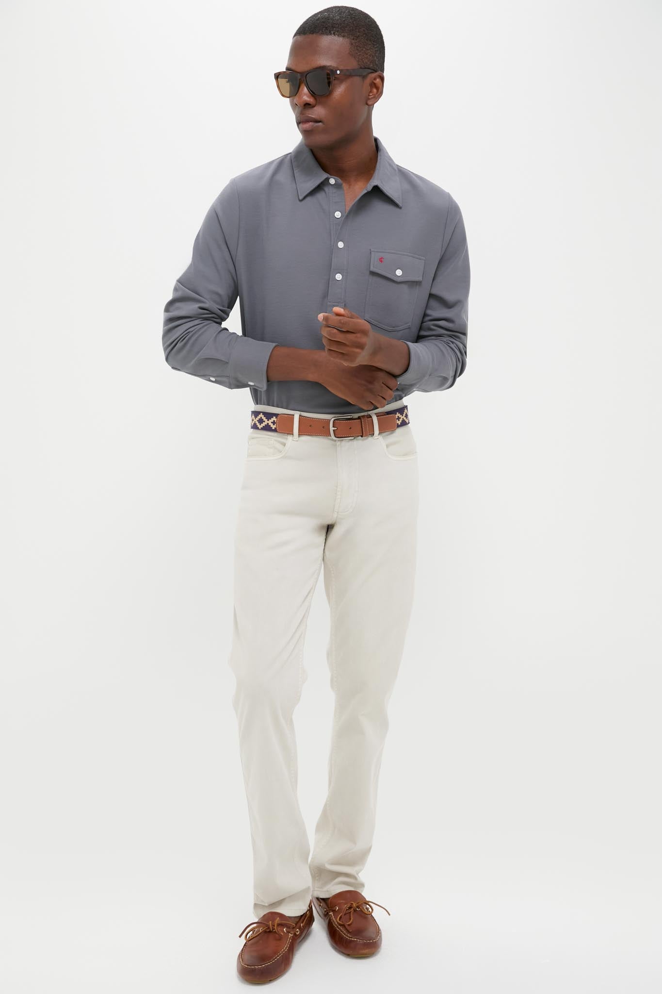 Blue Steel Long Sleeve Players Shirt