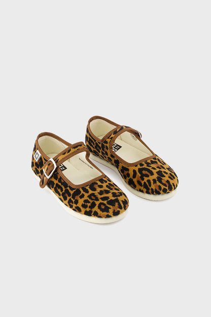 Leopard Mary Jane Flats