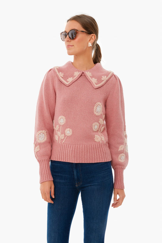 Rose Blush Union Collared Pullover