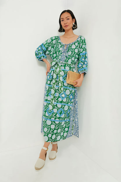 Sky Blue Mannar Kaftan