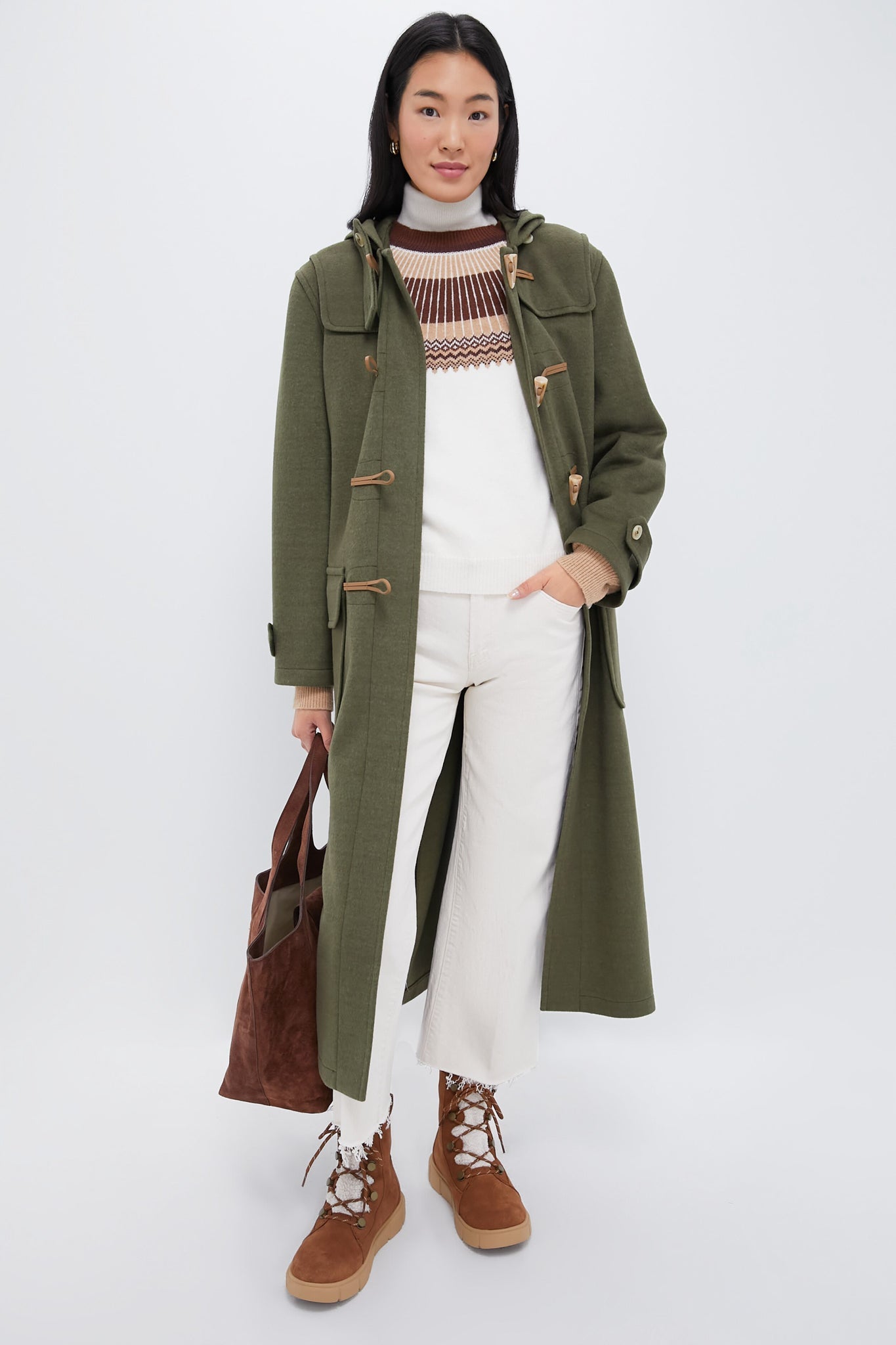 Olive Green Arthur Toggle Stadium Coat