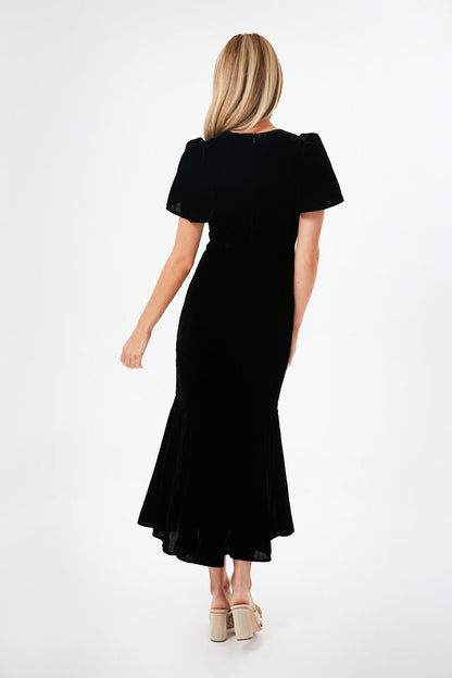 Black Velvet Arabella Dress