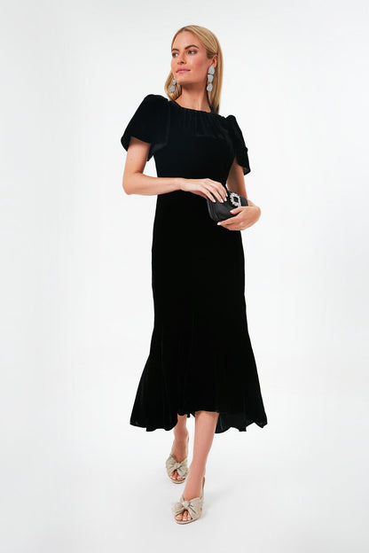 Black Velvet Arabella Dress