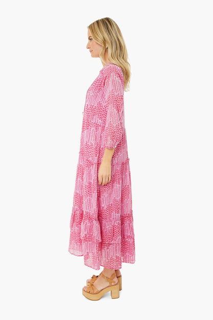 Maiden Grass Vivid Pinks Bazaar Dress