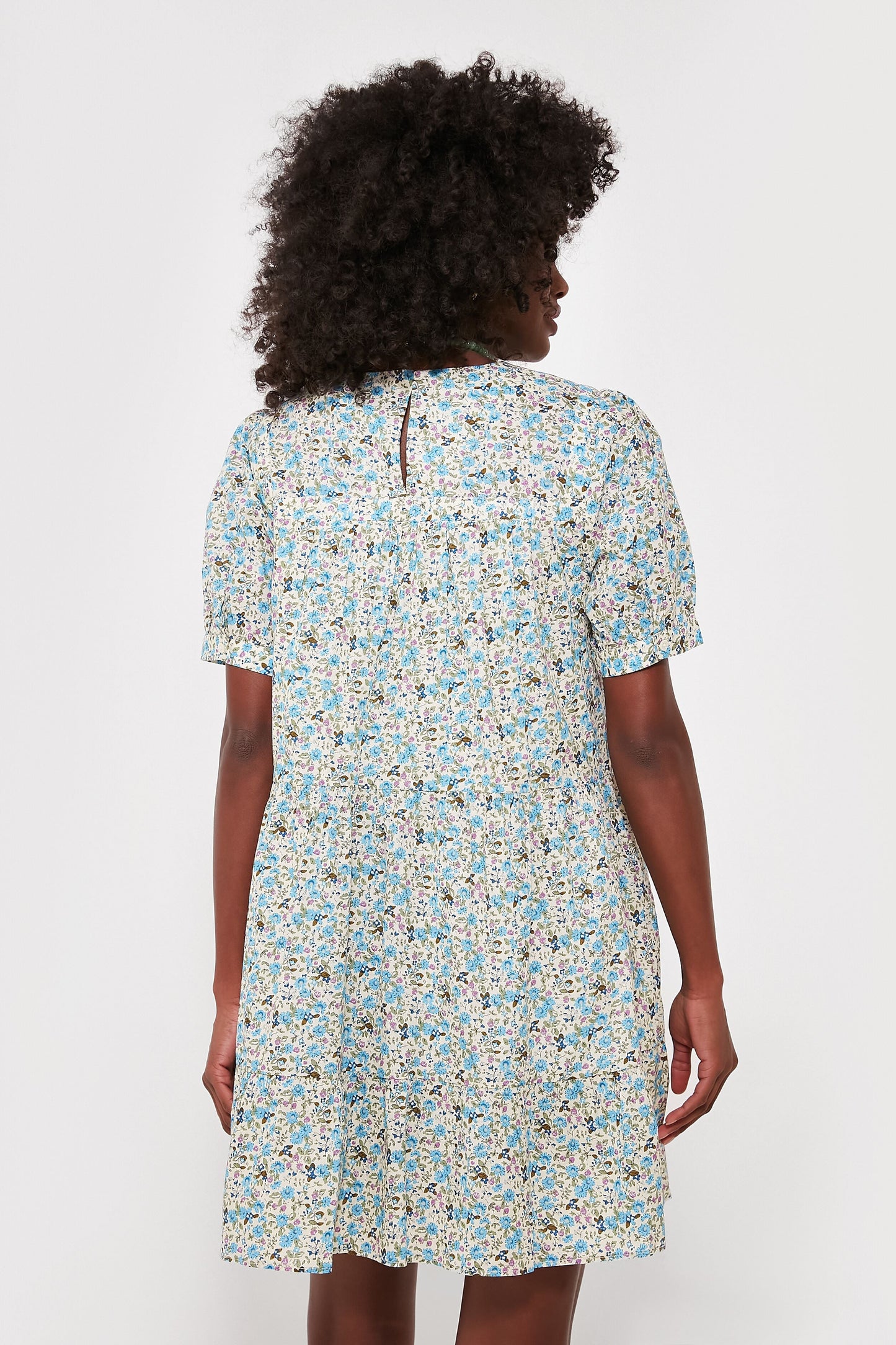 Blue Floral Quinn Dress