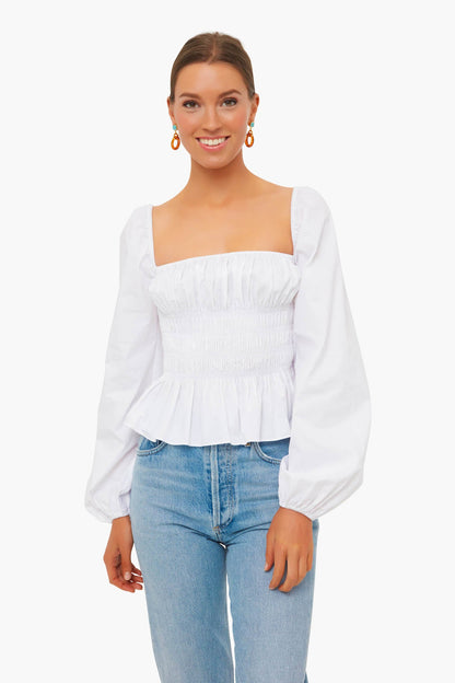 White Jules Top