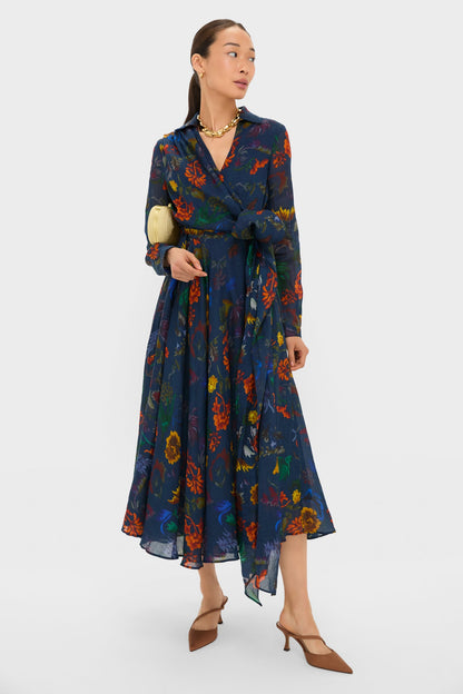 Dark Floral Sash Yay! Dress