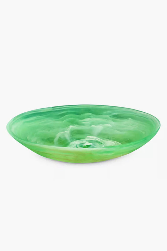 Mint Resin Wave Bowl Large