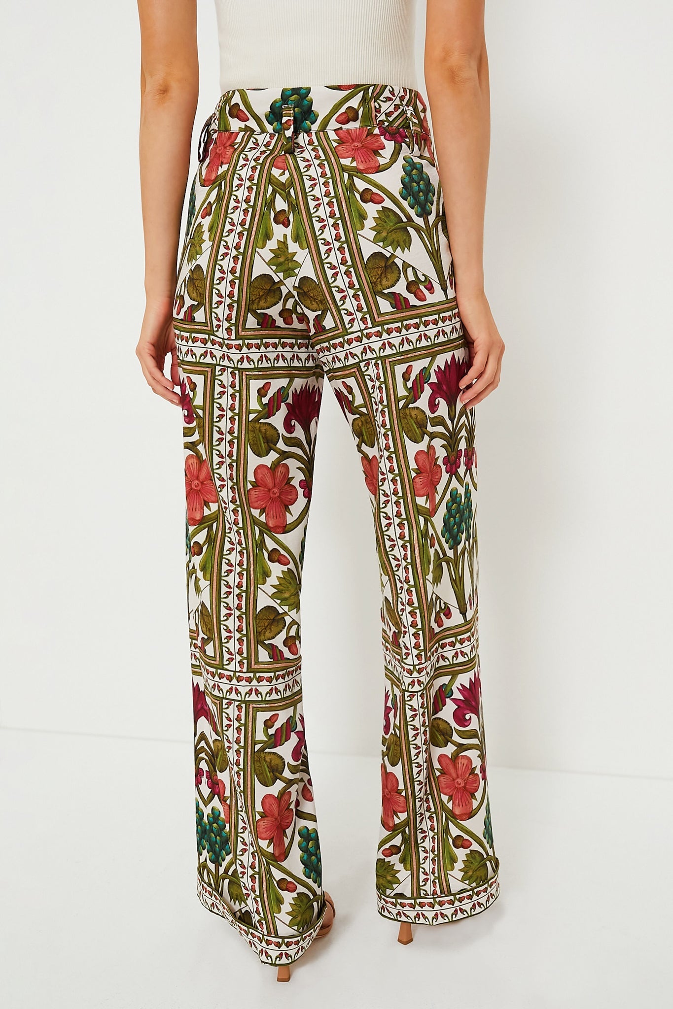 Off White Multicolor Maria Pants