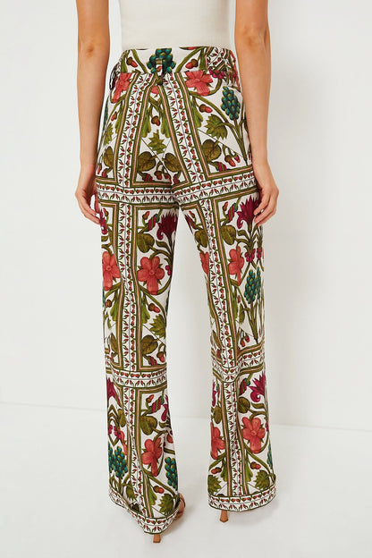 Off White Multicolor Maria Pants