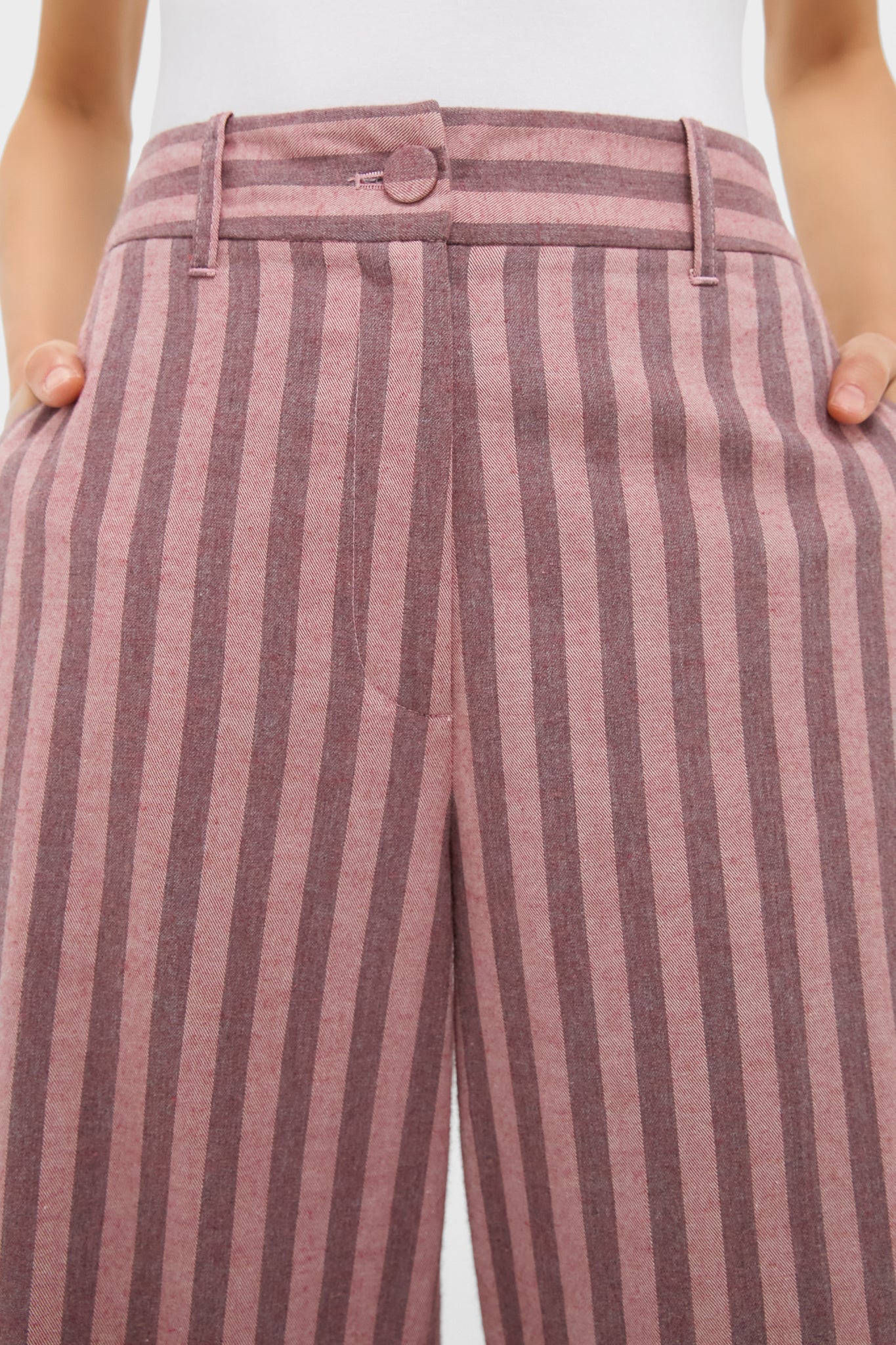 Mauve Stripe Wyatt Pants