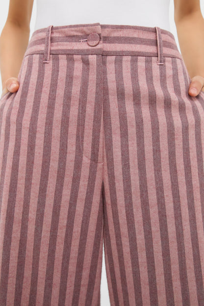 Mauve Stripe Wyatt Pants