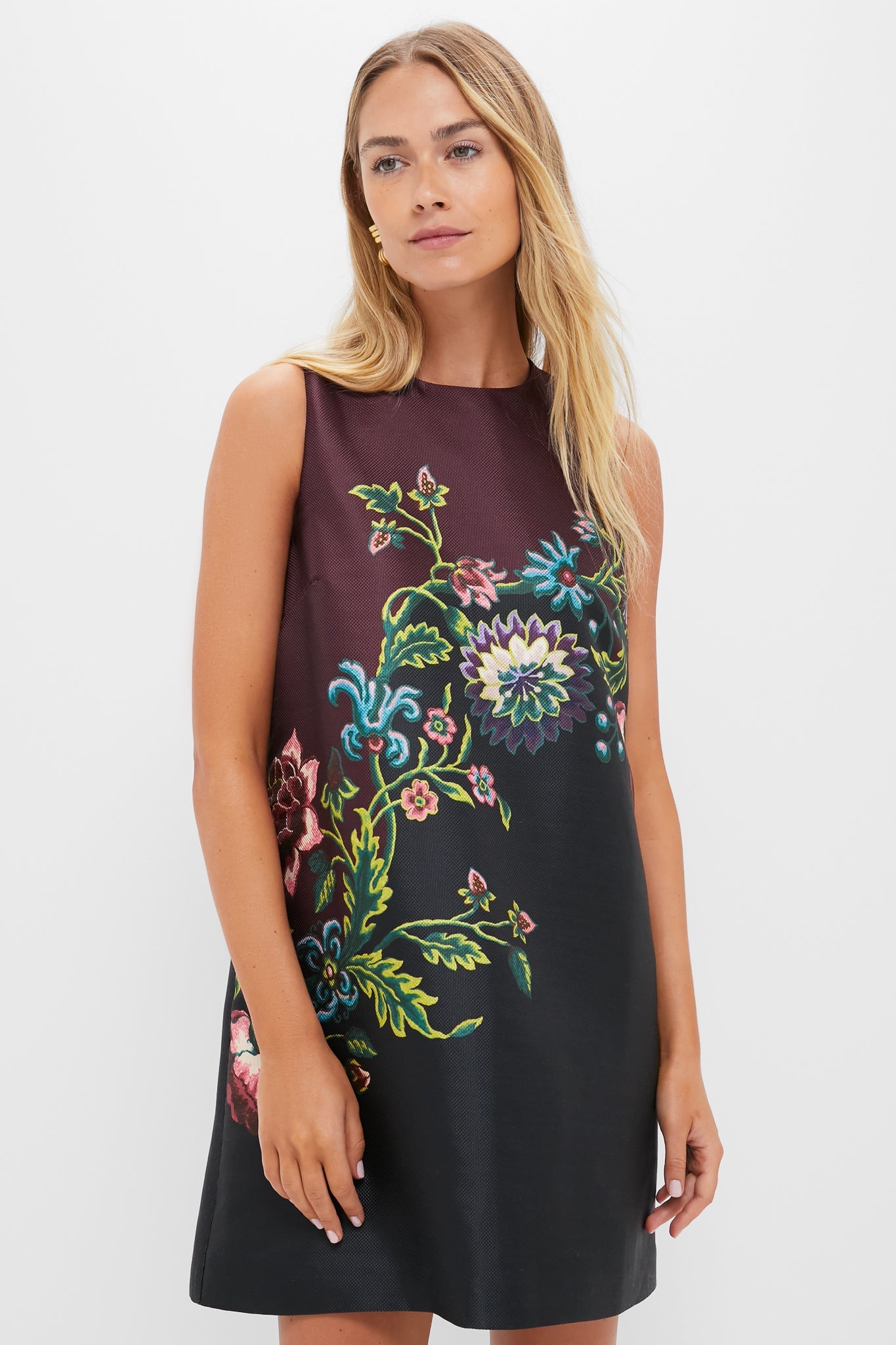 Midnight Moonflower Marlowe Dress