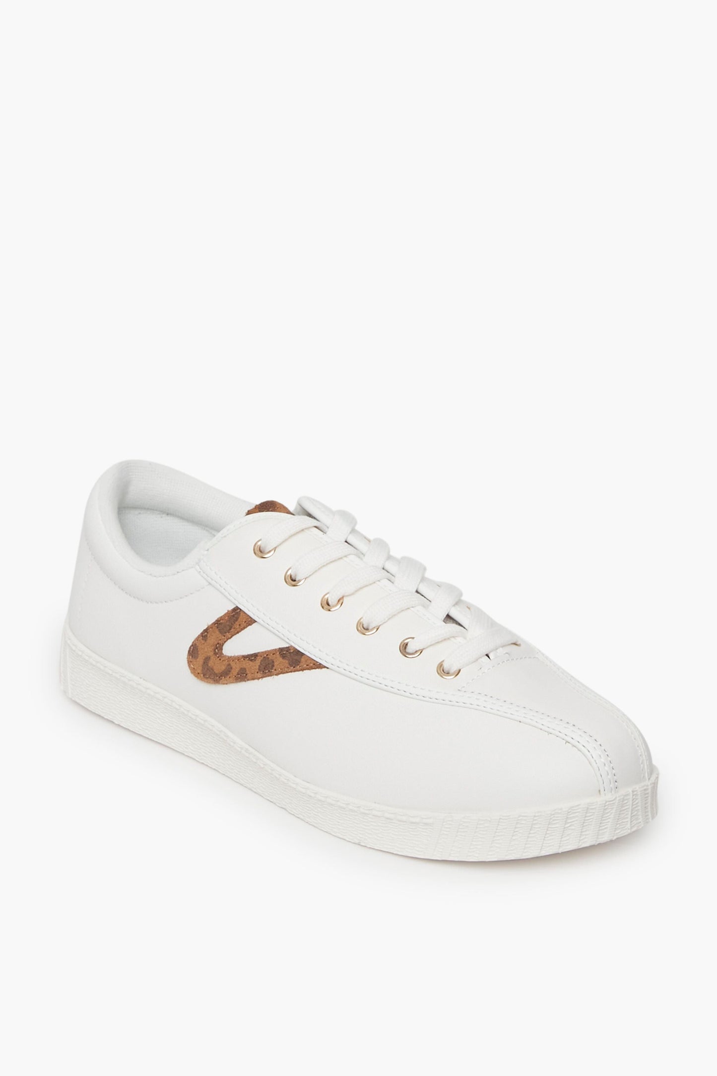 Leopard Nylite Leather Sneakers