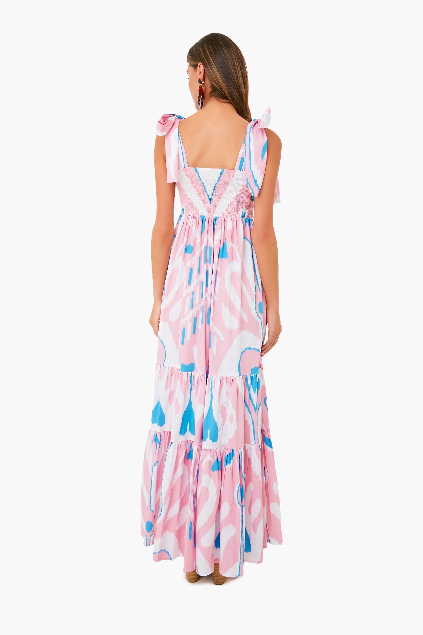 Exclusive Blush Heart Ikat Kelly Dress