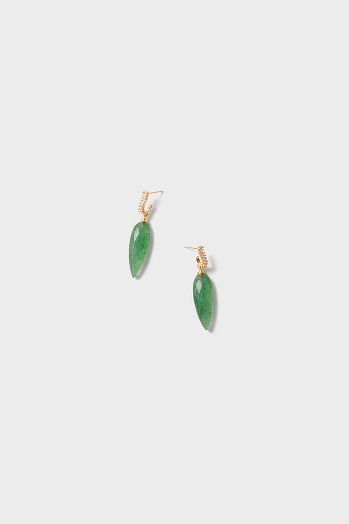 Green Strawberry Quartz Porter Earrings