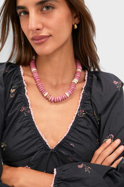 Rose Pink Laguna Necklace