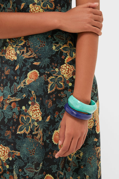 Malachite and Lapis Rita Bangle Set