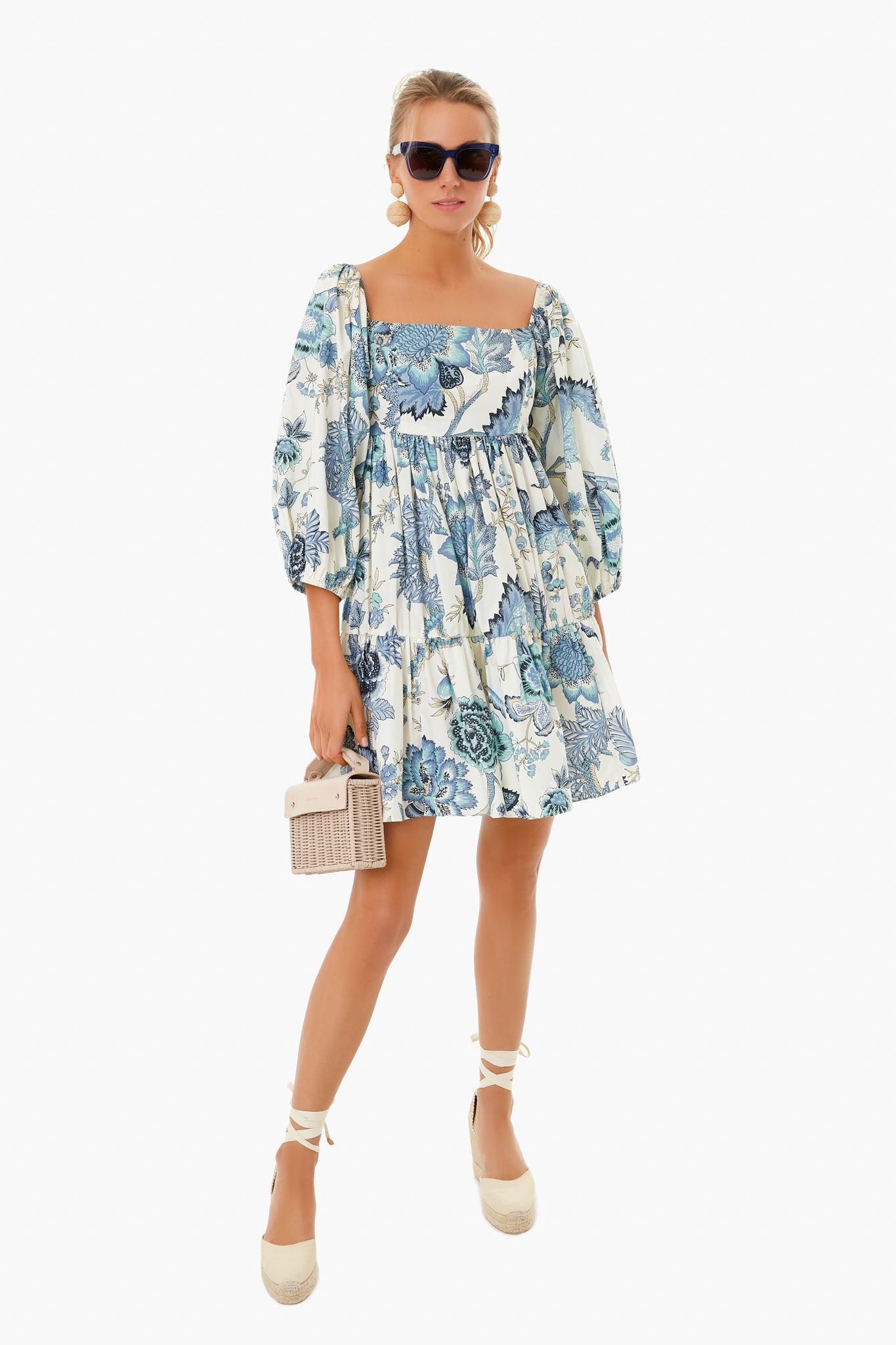 Jacobean Blue Sip Sip Dress