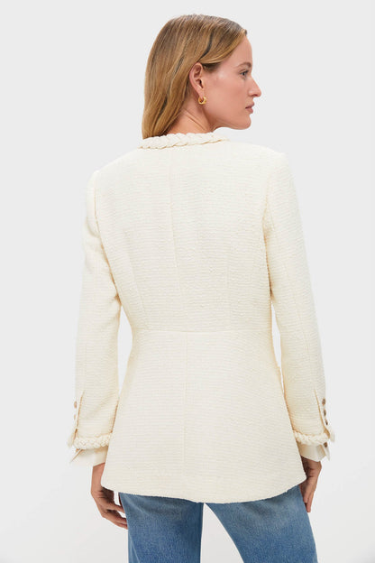 Cream Braided Trim Shay Jacket