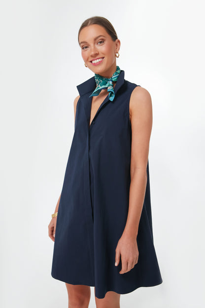 Navy Sleeveless Charlie Dress