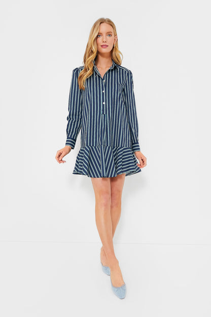 Lagoon Stripe Callahan Shirt Dress