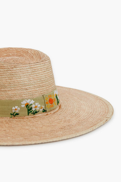 Exclusive Tan Daisies In The Shade Sun Hat