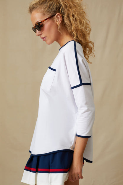 White Farah Pullover