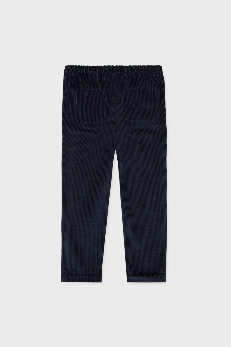 Dark Blue Benito Corduroy Boy Trousers