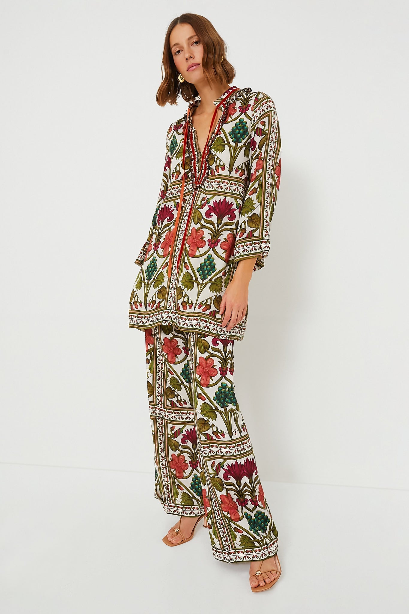 Off White Multicolor Maria Pants